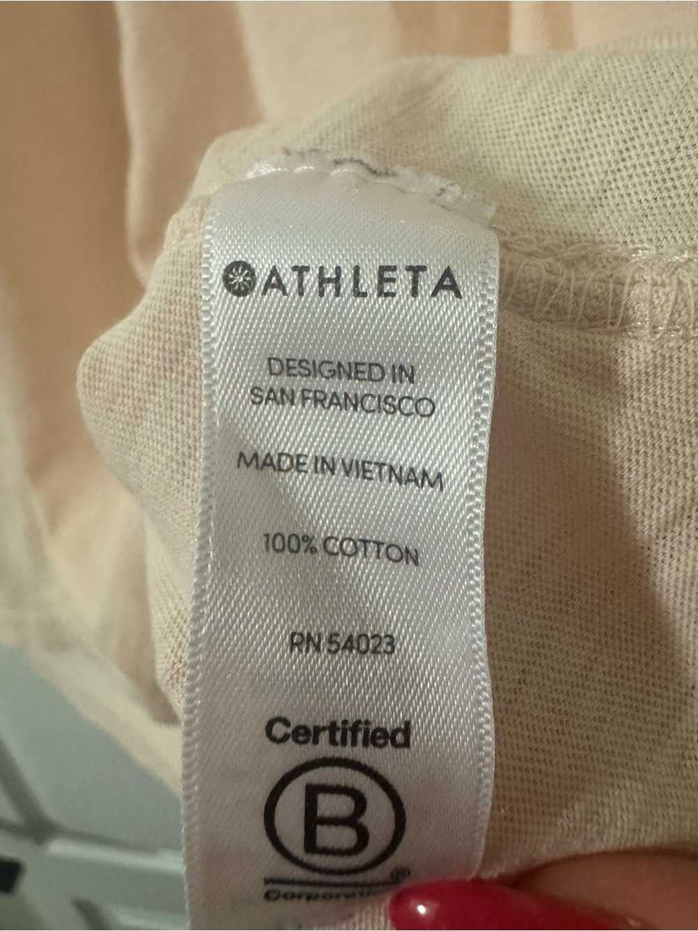 Athleta Pale Blush Pink Scoop Neck Tank - Picture 3 of 9